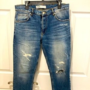 Zara man jeans skinny size 34us length 32